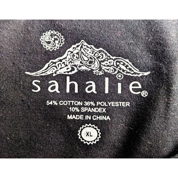 SAHALIE A-Line Ponte Little Black Dress Elevated Basics Cotton Blend Size XL - Picture 3 of 6